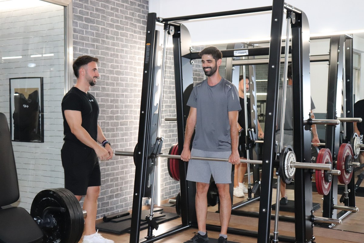 Manu Pontes entrenando